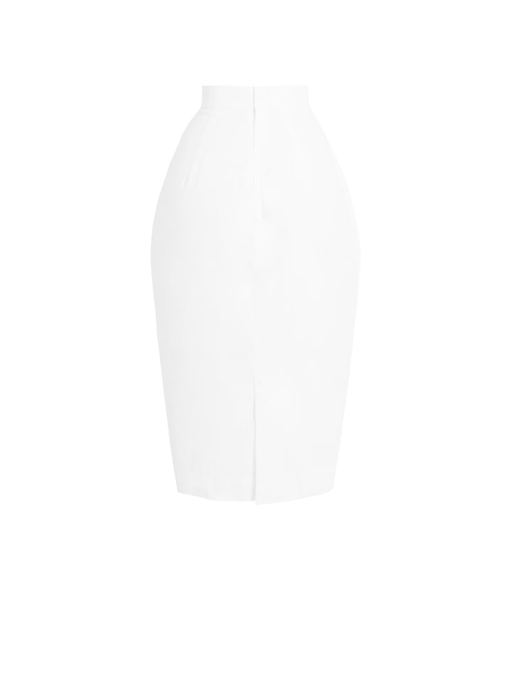 Denham Solid Cotton Skirt