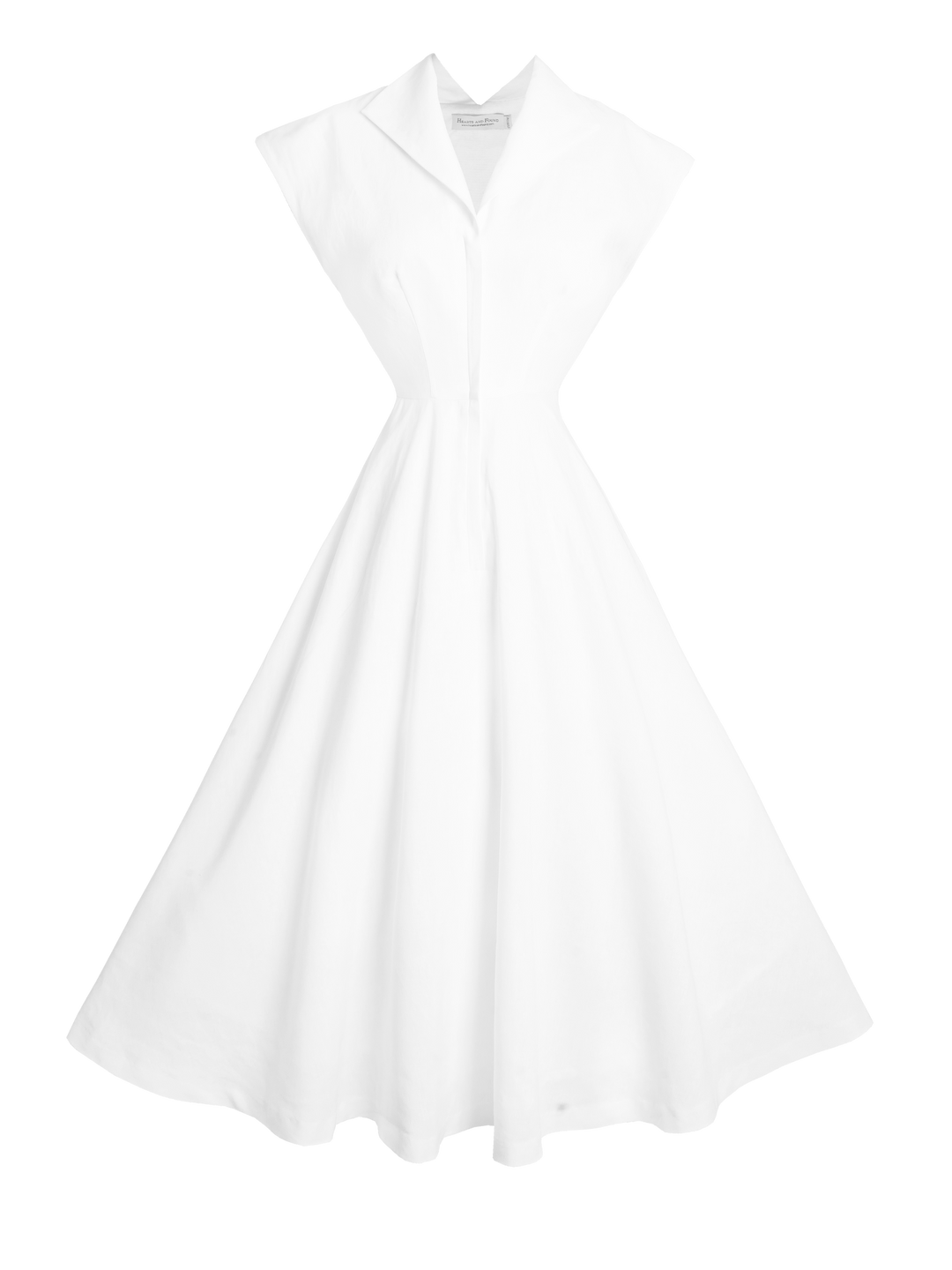 MTO - Doris Dress White Linen