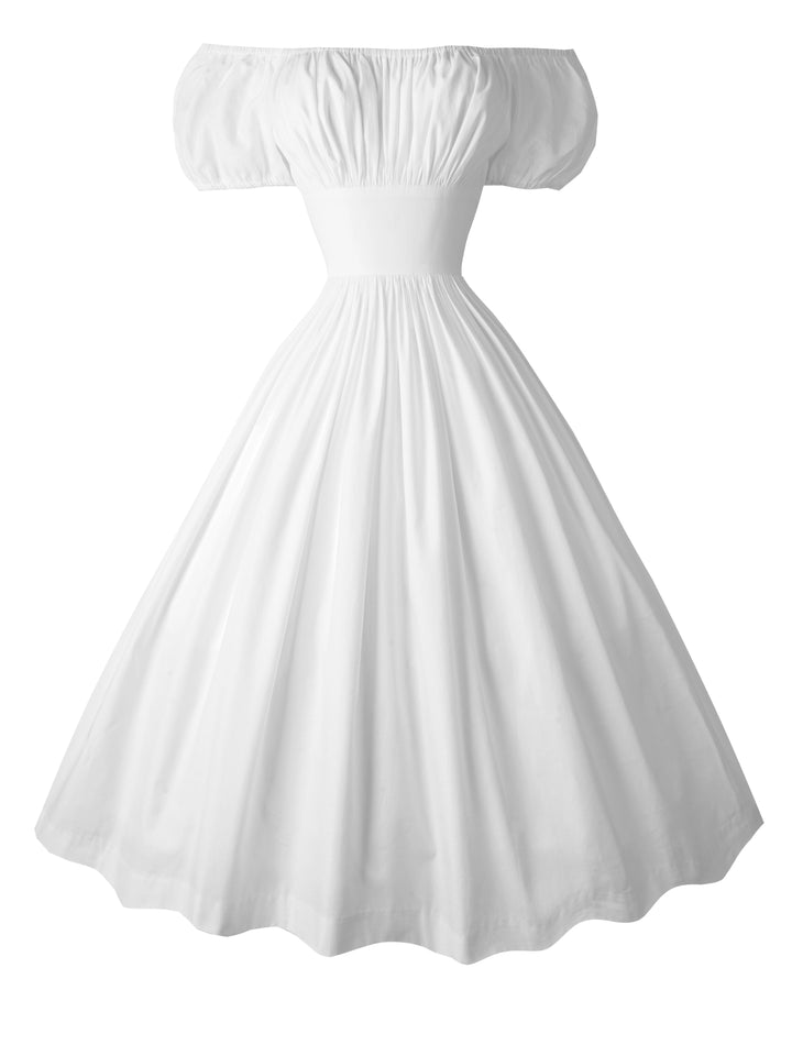 RTS - Loretta Dress in White Cotton