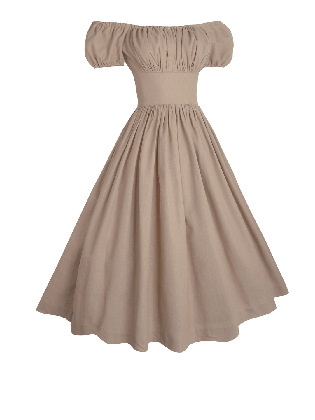 MTO - Loretta Dress in Sephia Linen