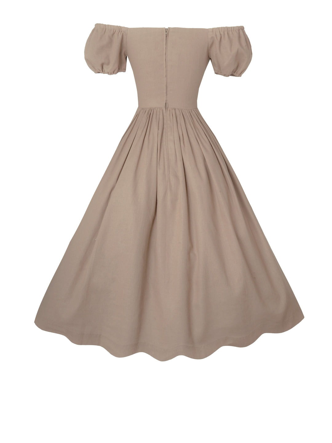 MTO - Loretta Dress in Sephia Linen