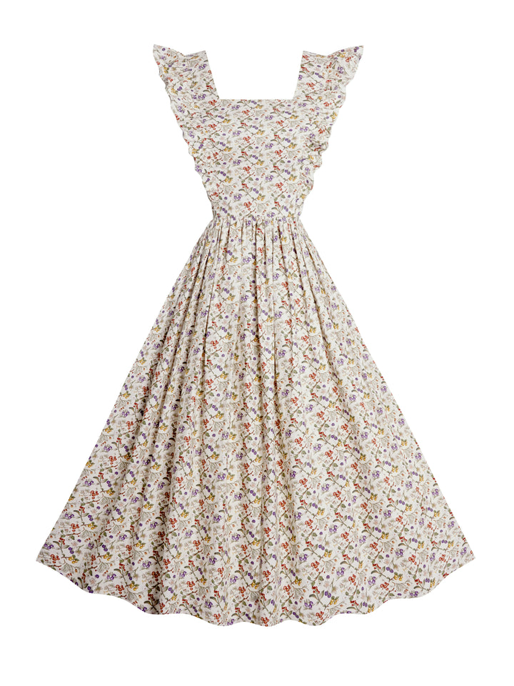 MTO - Robe Lorraine en rose « Country Cottage Floral »