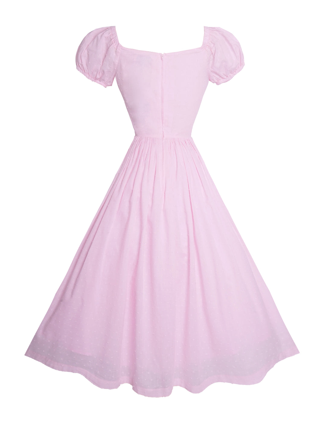 MTO - Loretta Dress Pale Pink “Dotted Swiss”