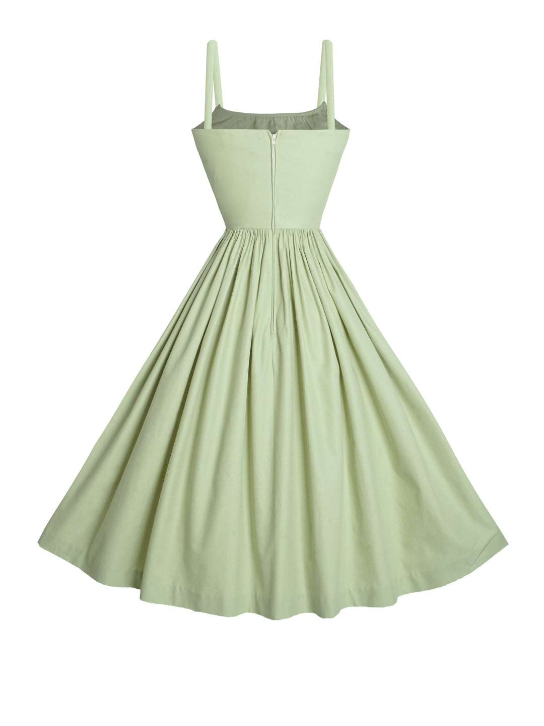 MTO - Grace Dress Melon Green Cotton