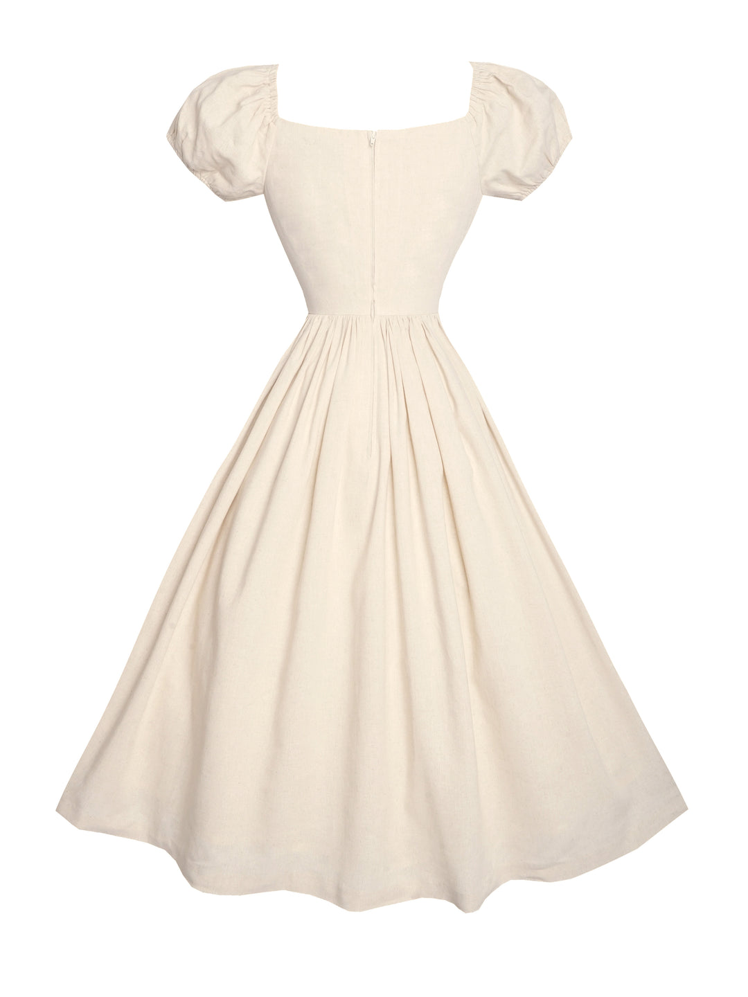 RTS - Loretta Dress Parchment Ivory Linen