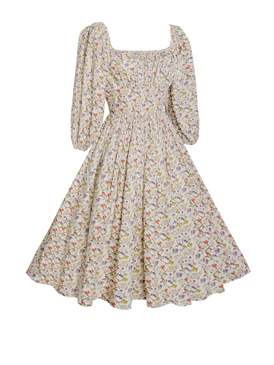 MTO - Robe Sydney en Toile Marine "French Countryside"