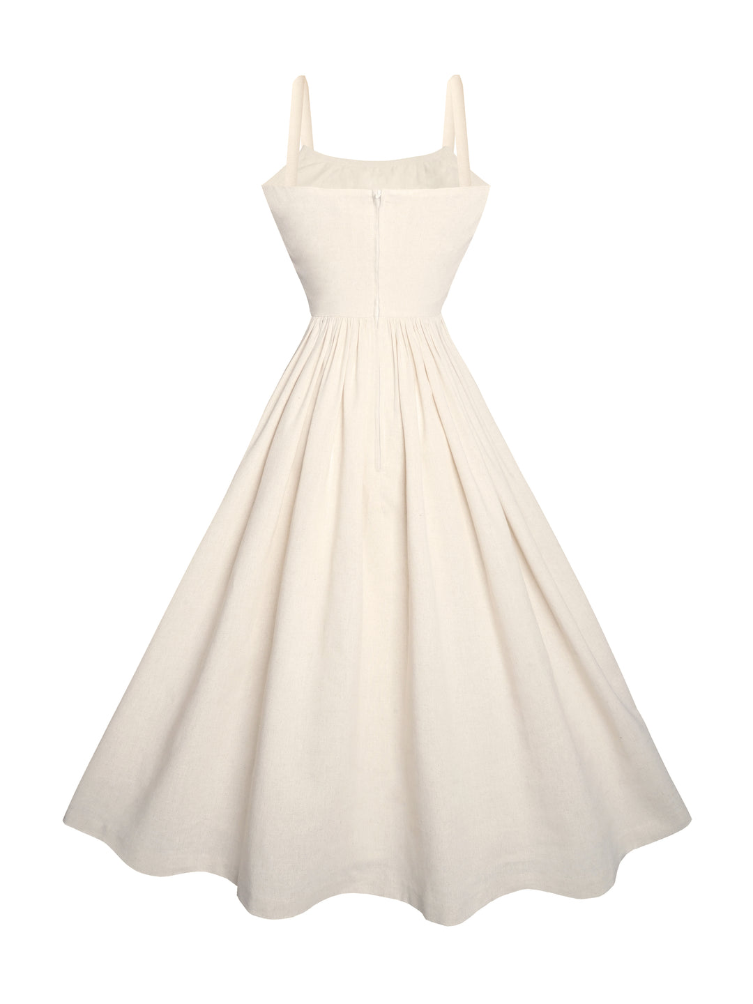 MTO - Grace Dress in Parchment Ivory Linen