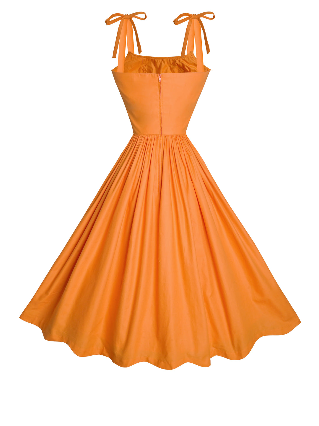 Kelly Dress Pumpkin Orange Cotton