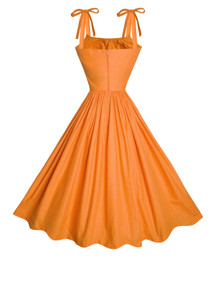 Kelly Dress Pumpkin Orange Cotton