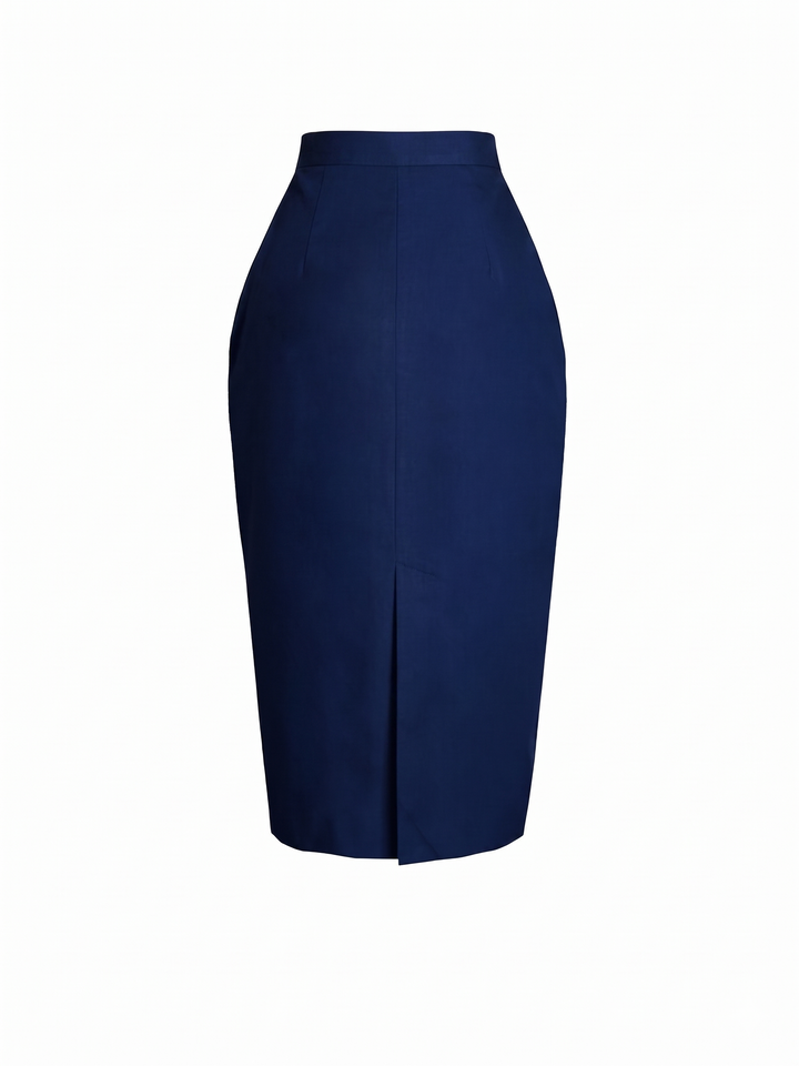 Denham Solid Cotton Skirt
