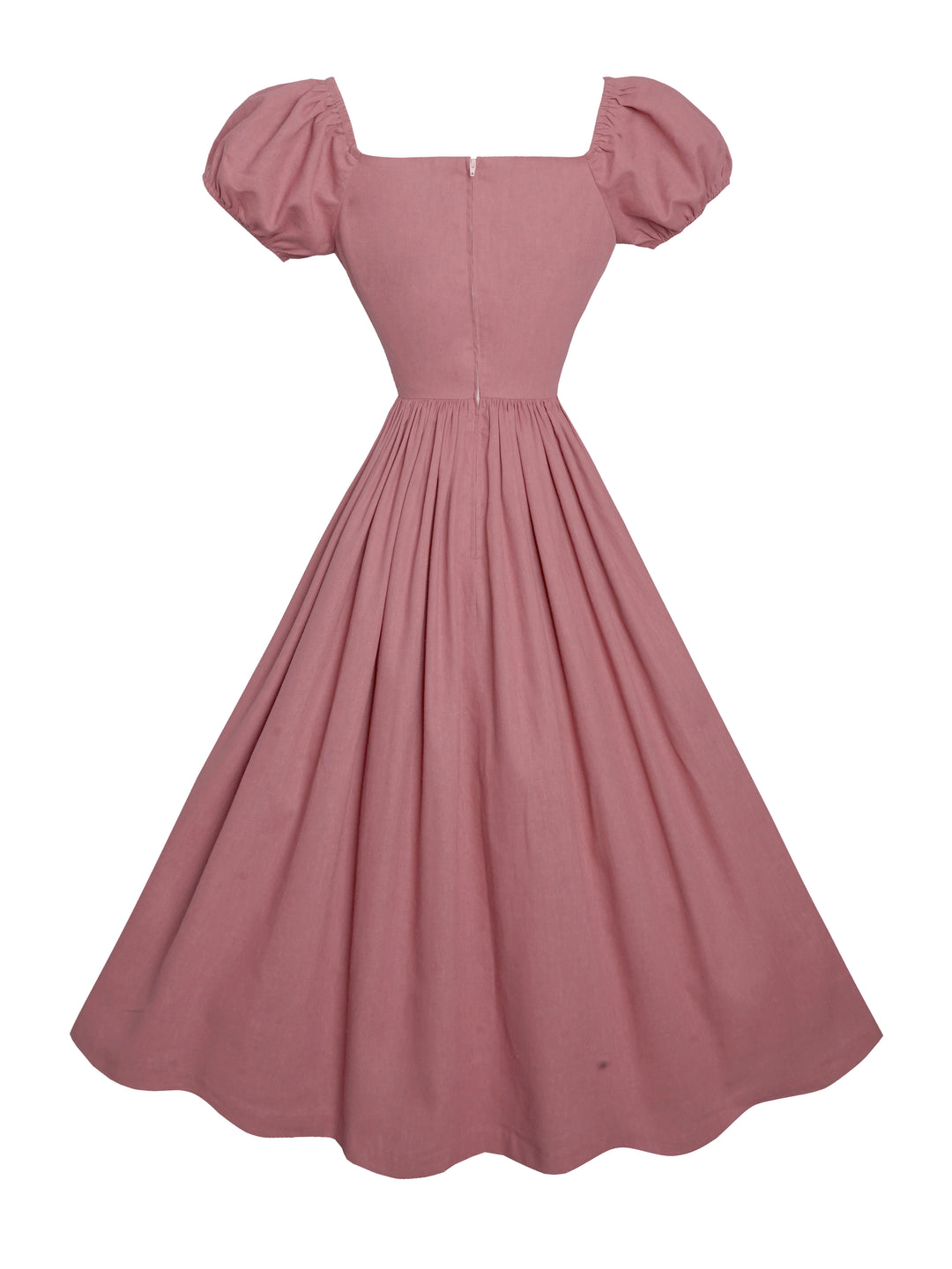 MTO - Loretta Dress in Antique Rose Linen