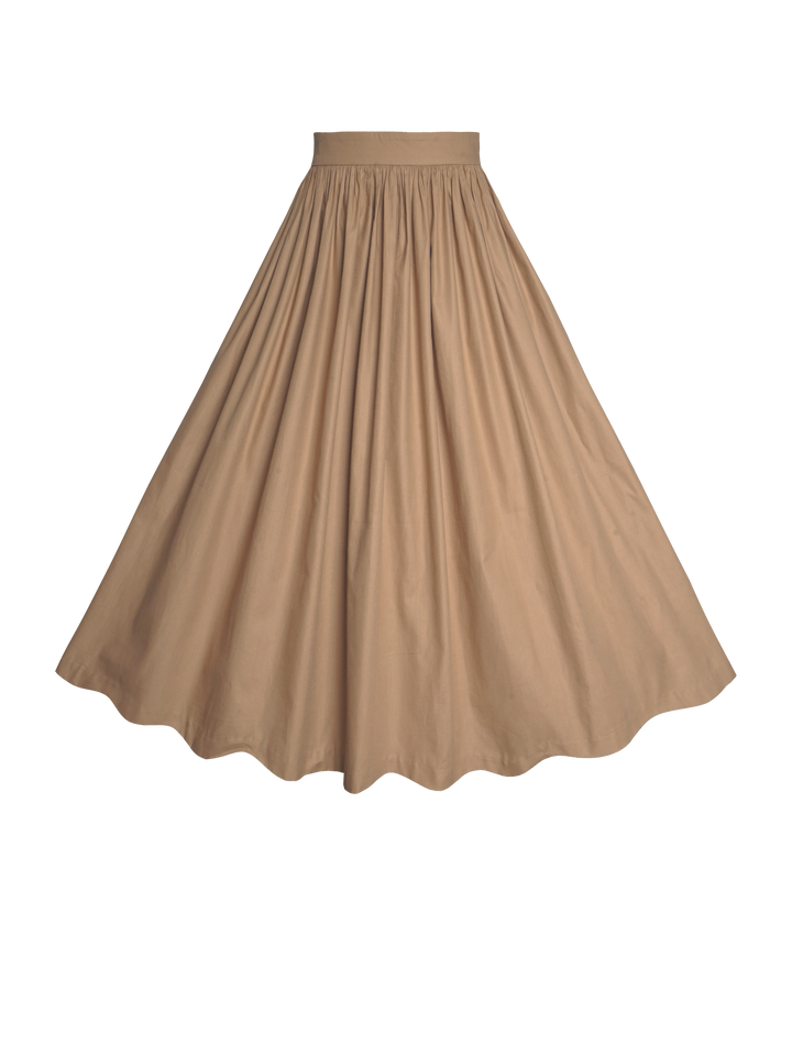 MTO - Lola Solid Cotton Skirt
