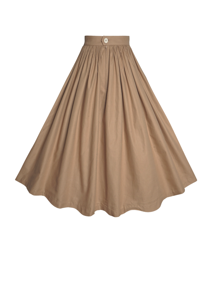 MTO - Lola Solid Cotton Skirt