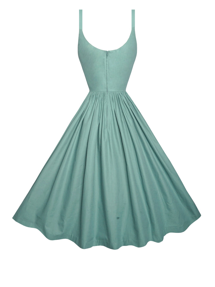 MTO - Penelope Dress Jade Green Cotton