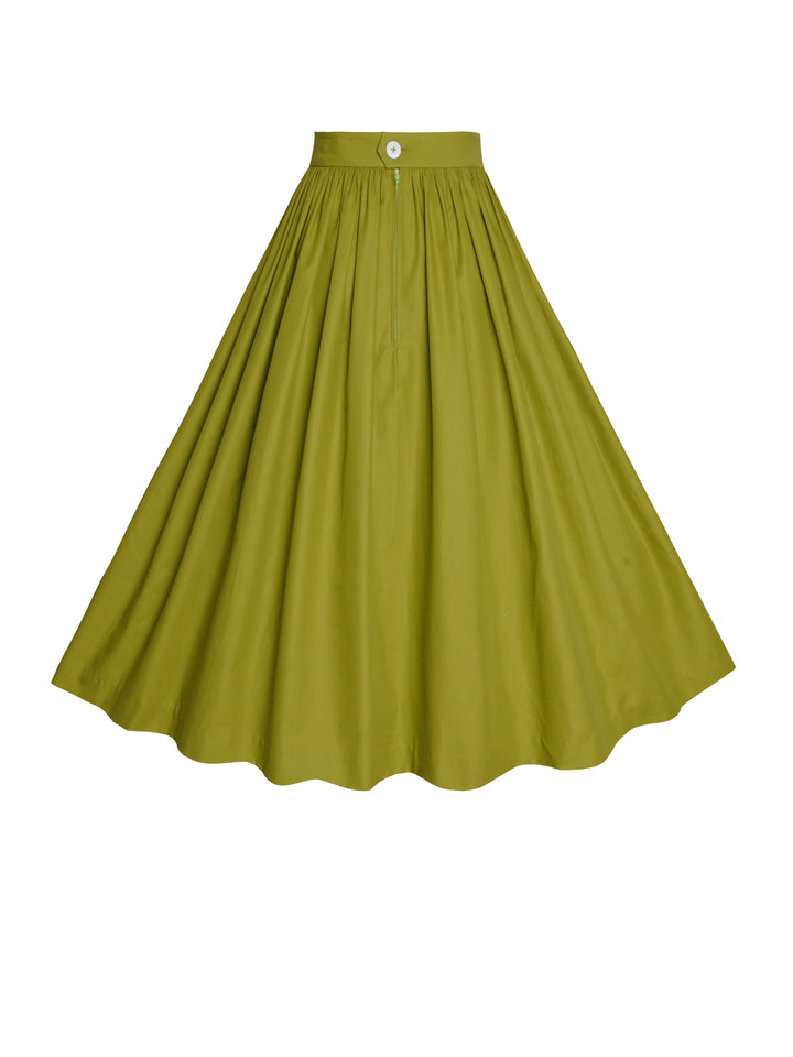 MTO - Lola Solid Cotton Skirt