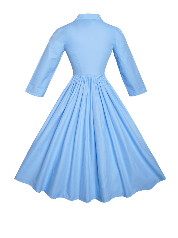 MTO - Natalie Solid Cotton Dress