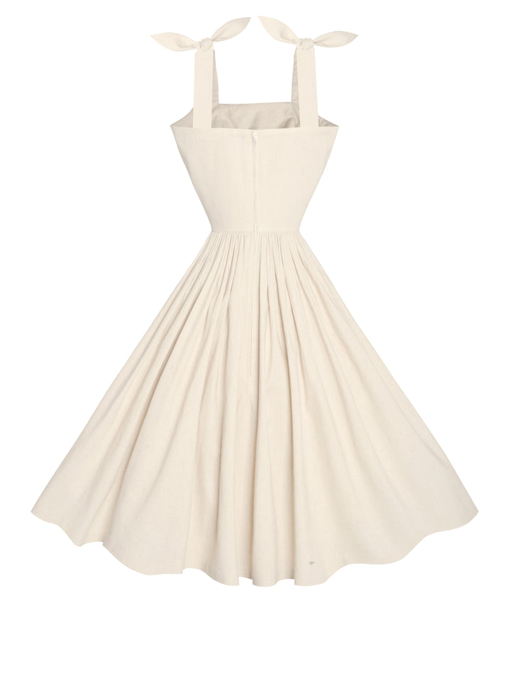 MTO - Gilda Dress Parchment Ivory Linen