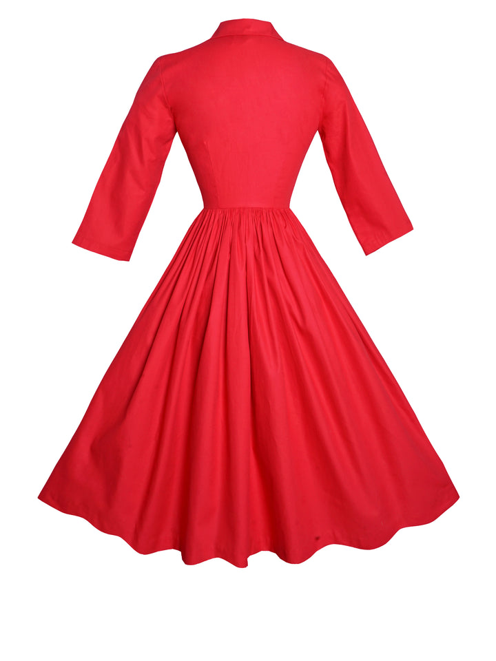 MTO - Natalie Solid Cotton Dress