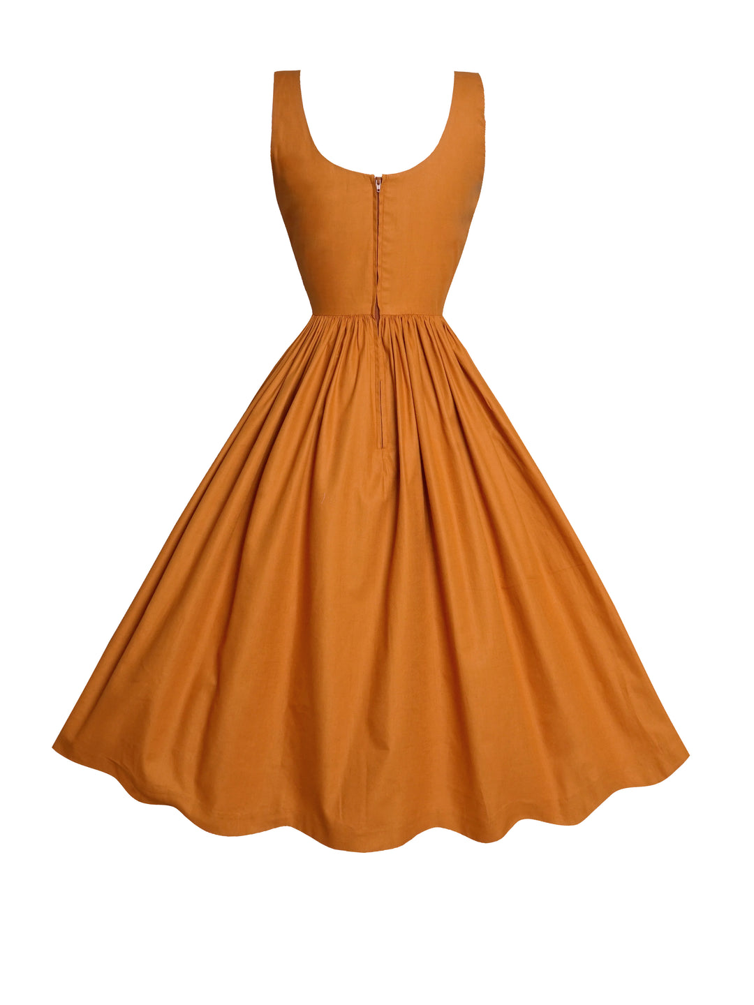 MTO - Emily Dress Terra Cotta Brown Cotton