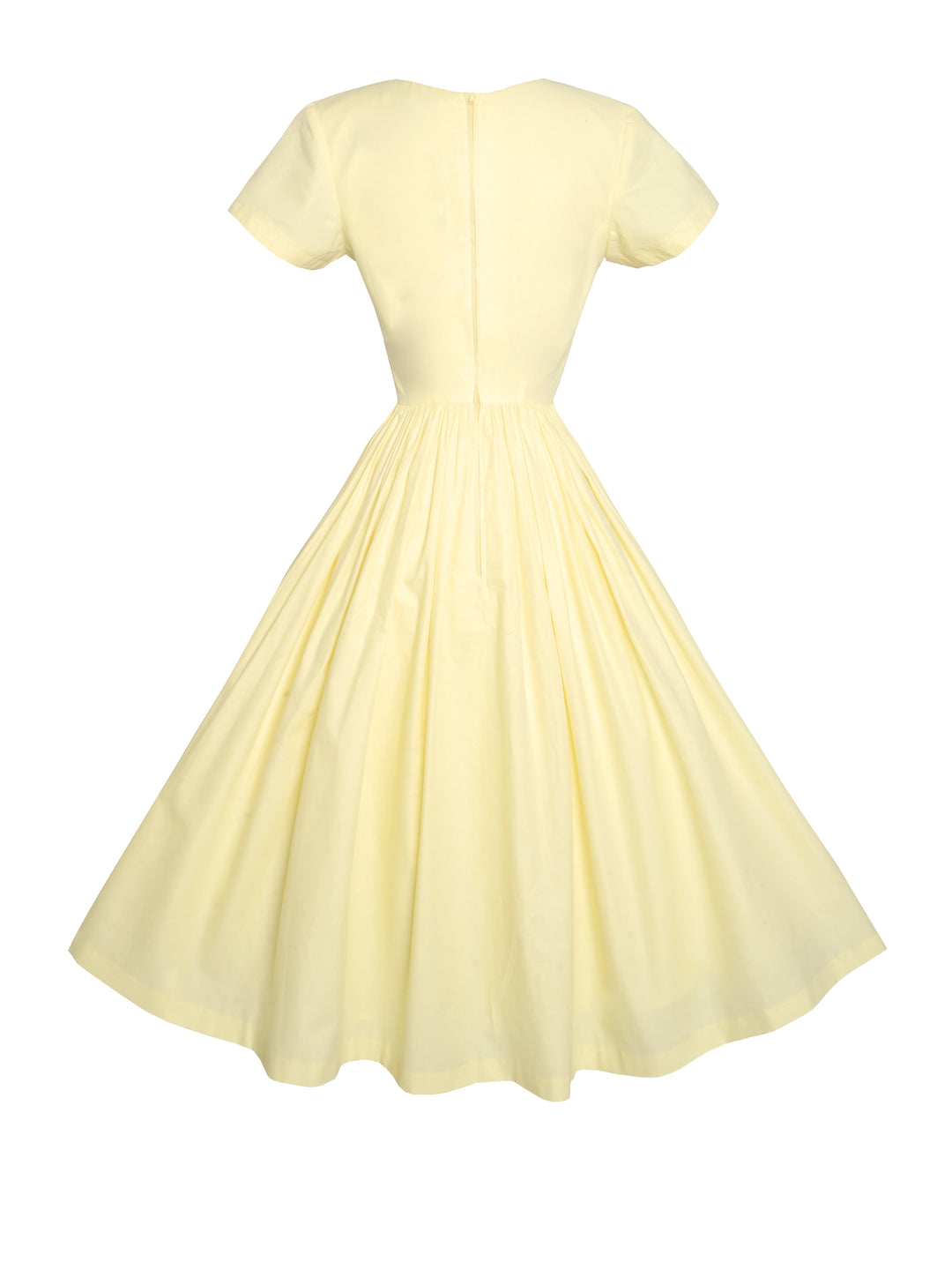 MTO - Dorothy Dress "I can't believe its not Butter" in Light Pale Yellow Cotton