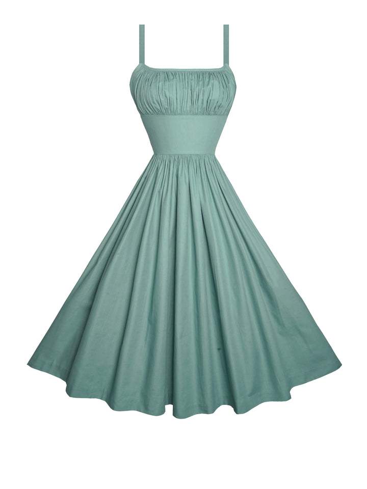 MTO - Robe Grace Coton Vert Matcha