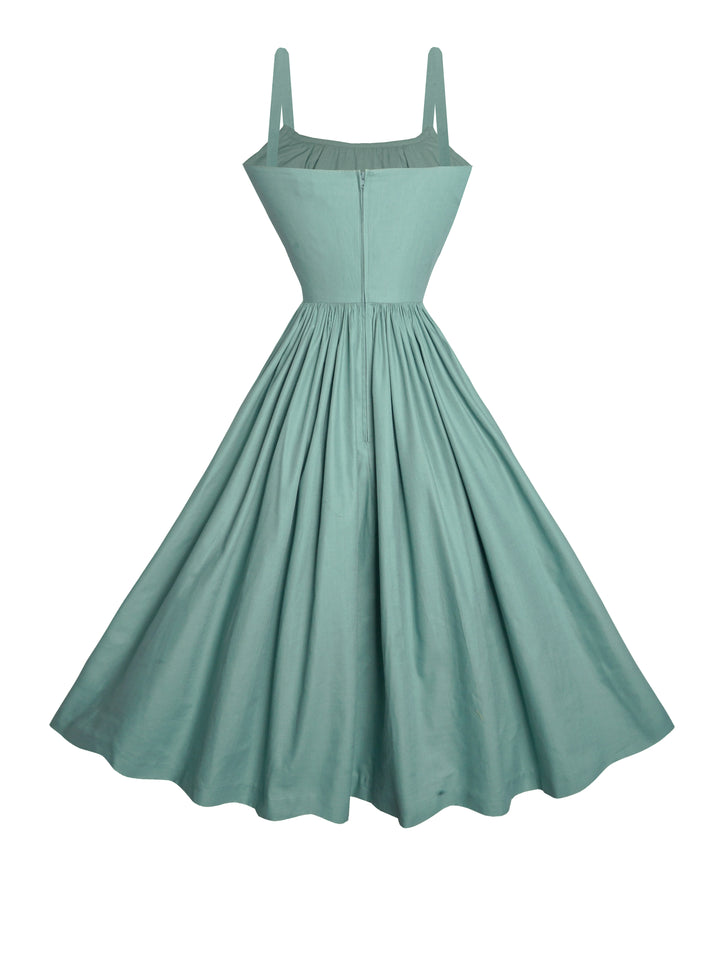 MTO - Robe Grace Coton Vert Matcha