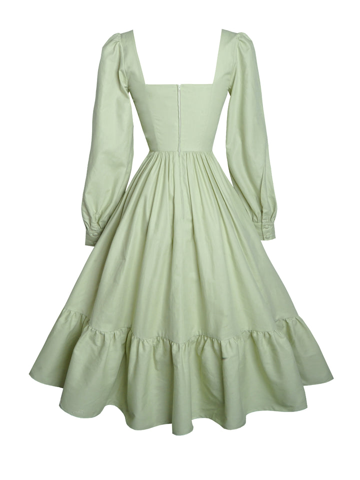 Mary Solid Cotton Dress