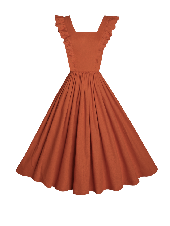 MTO - Lorraine Dress in Redwood Linen