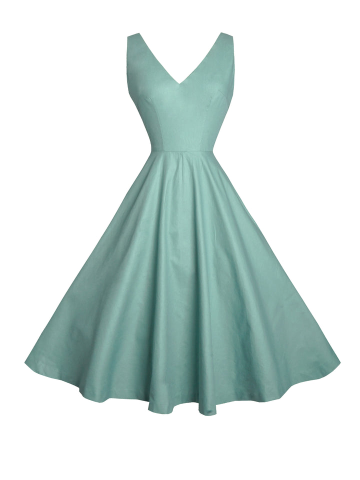 MTO - Diana Solid Cotton Dress