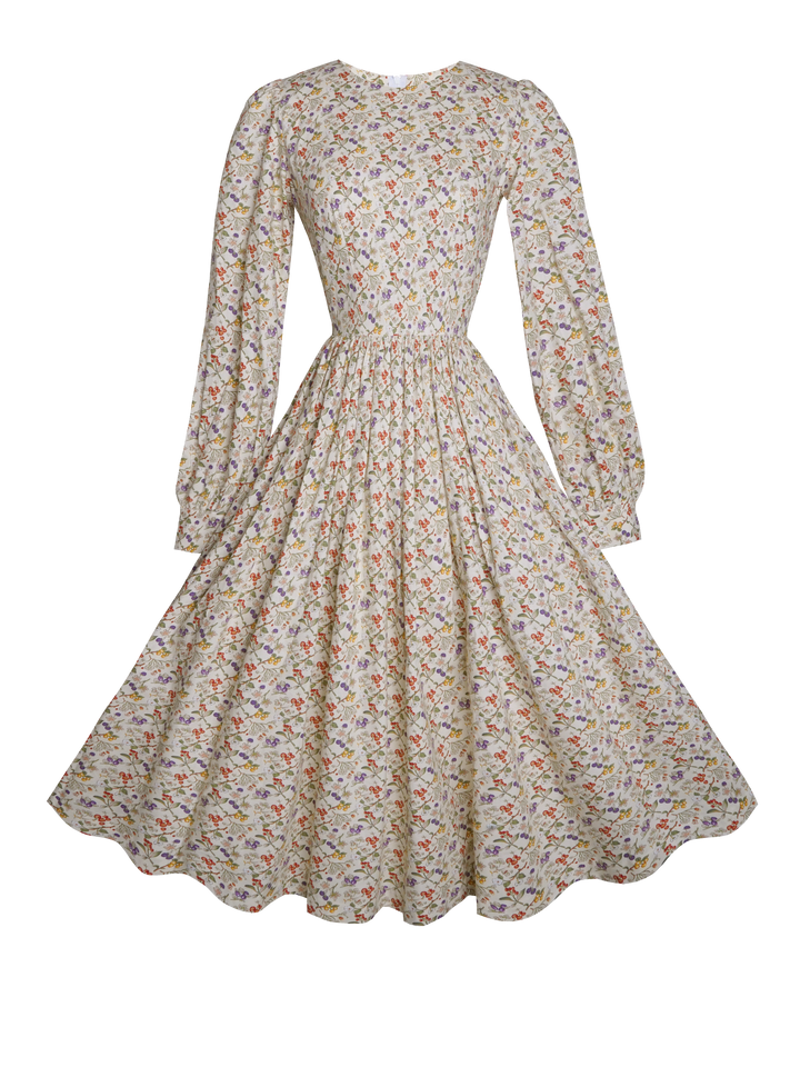 MTO - Robe Agnes en Lin Vert Chasseurs