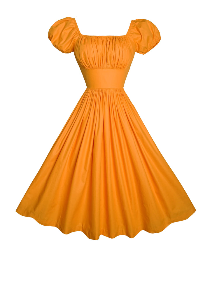 Loretta Dress Pumpkin Orange Cotton