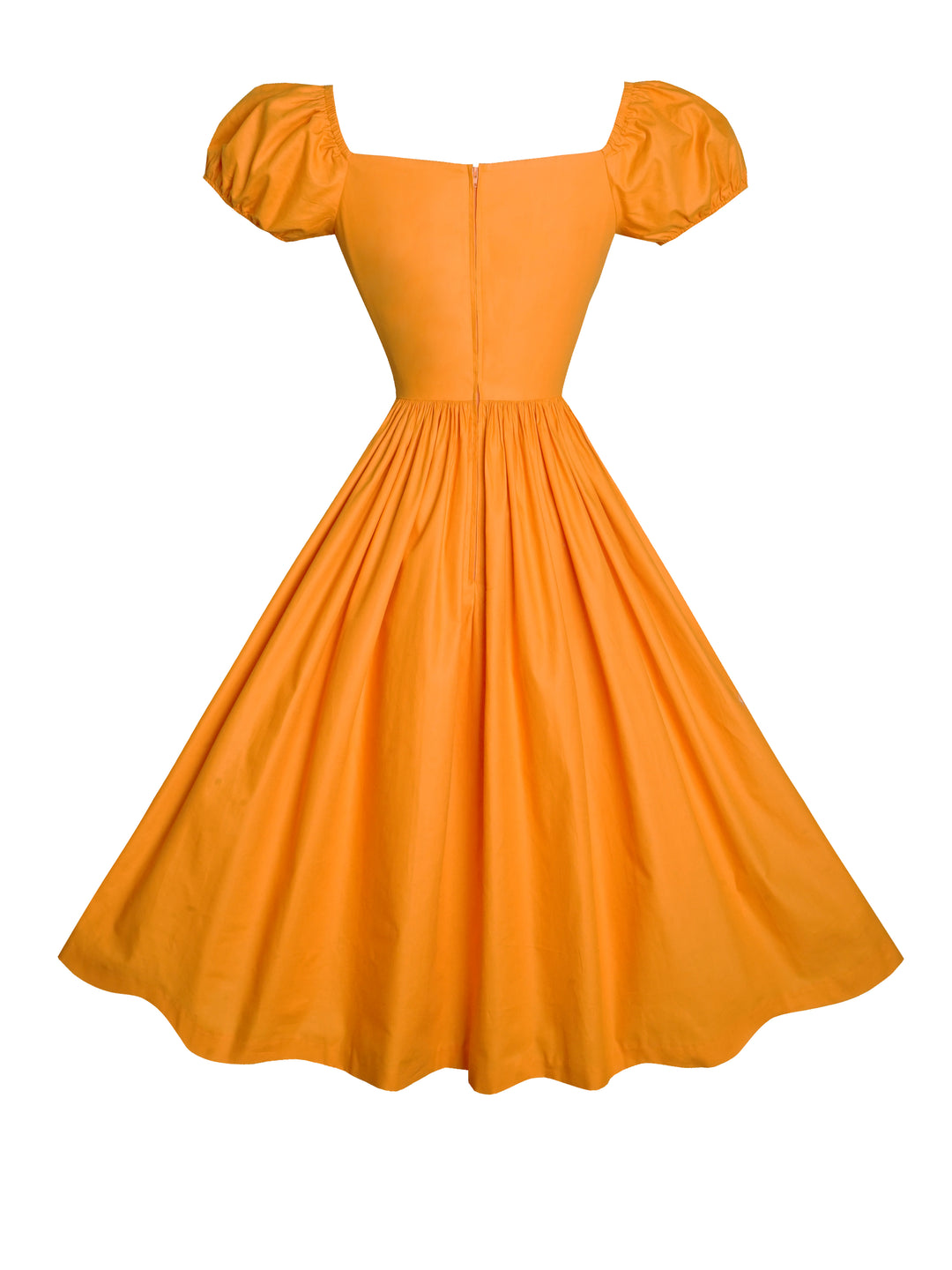 Loretta Dress Pumpkin Orange Cotton
