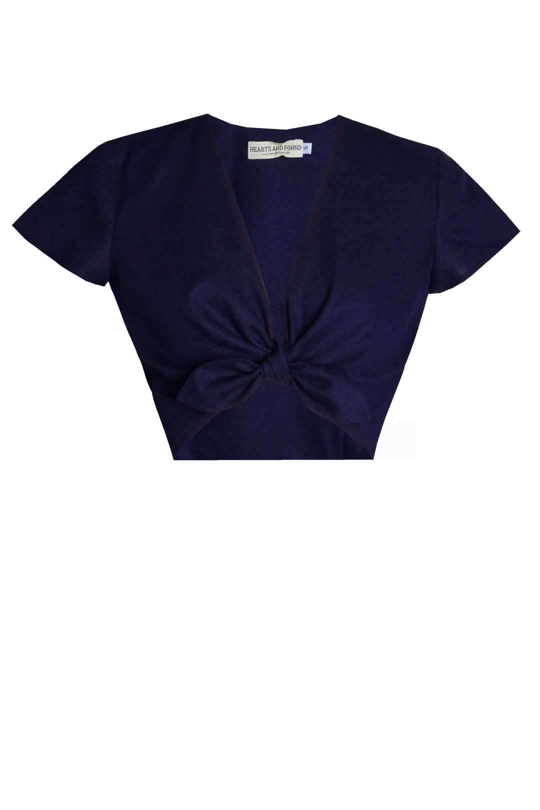 MTO - Joan Top Only in Indigo Blue Linen