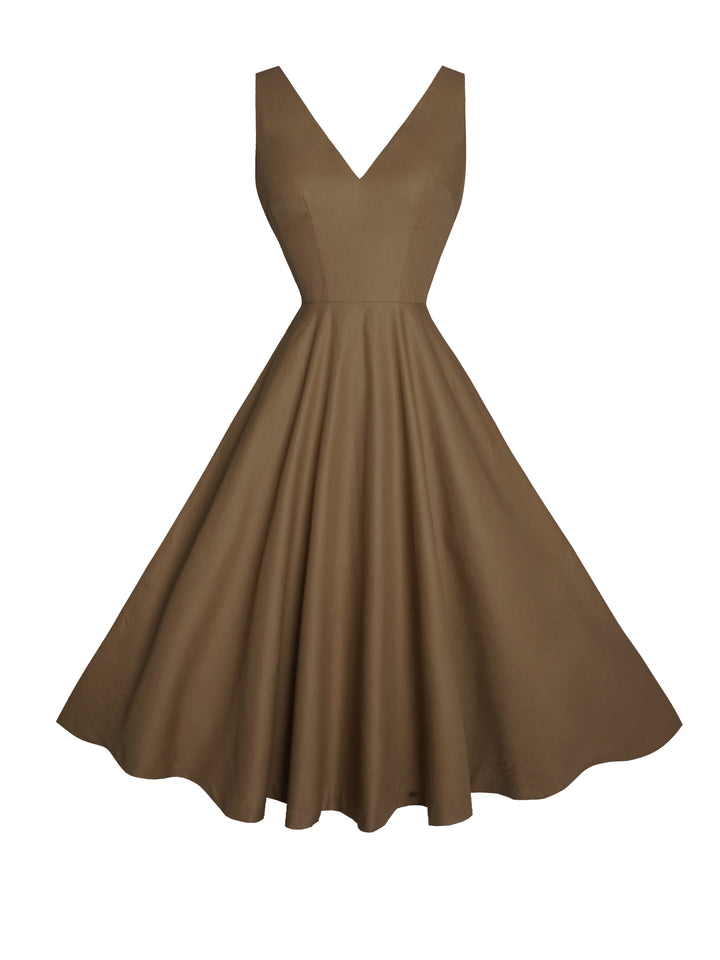 MTO - Diana Solid Cotton Dress