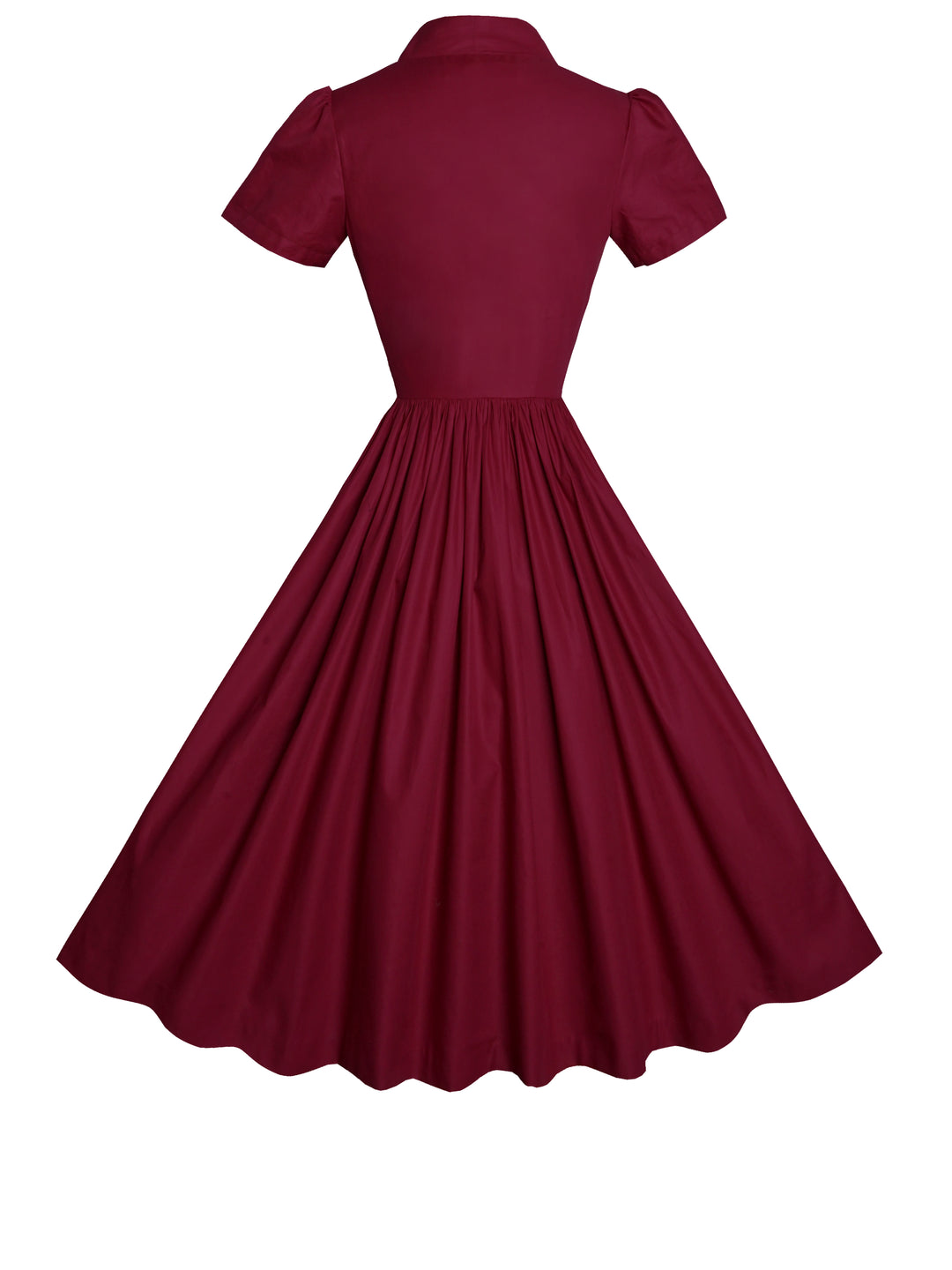 MTO - Bonnie Dress in Burgundy Cotton