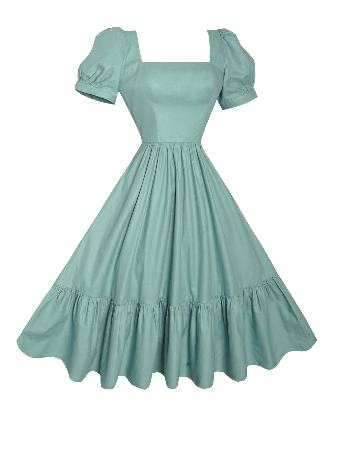 MTO - Isadora Dress Jade Green Cotton