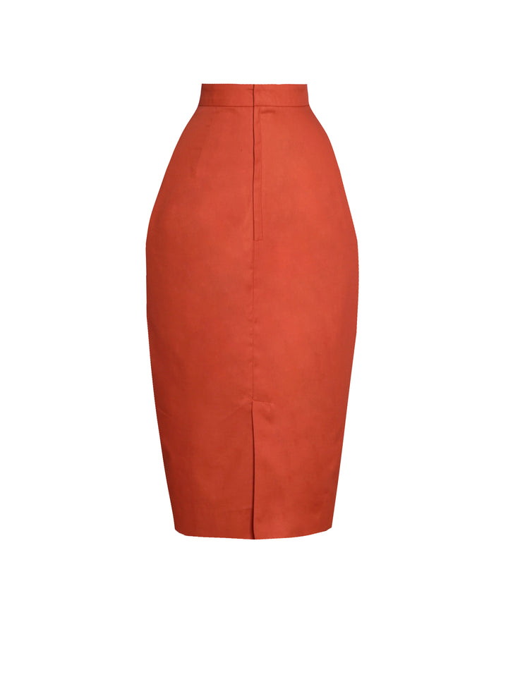 Denham Solid Cotton Skirt