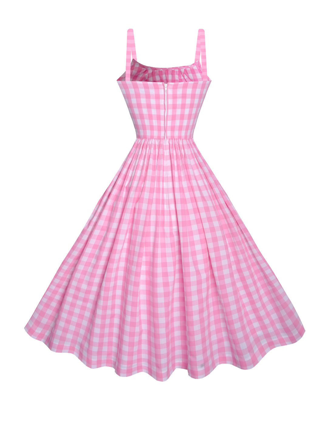 MTO - Grace Dress Light Pink Gingham - Large Checks