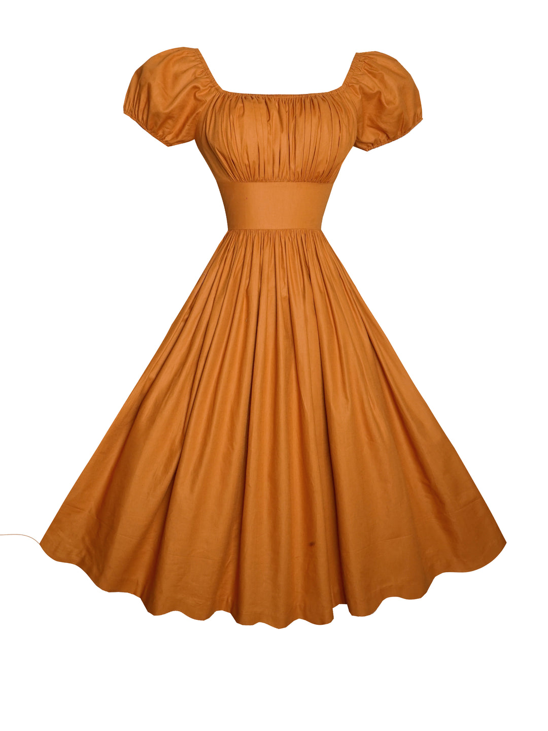 MTO - Loretta Dress in Terra Cotta Brown Cotton