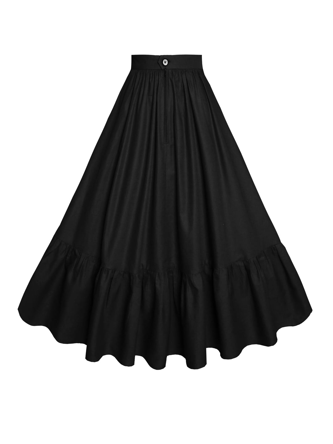 MTO - Rosita Skirt Raven Black Cotton