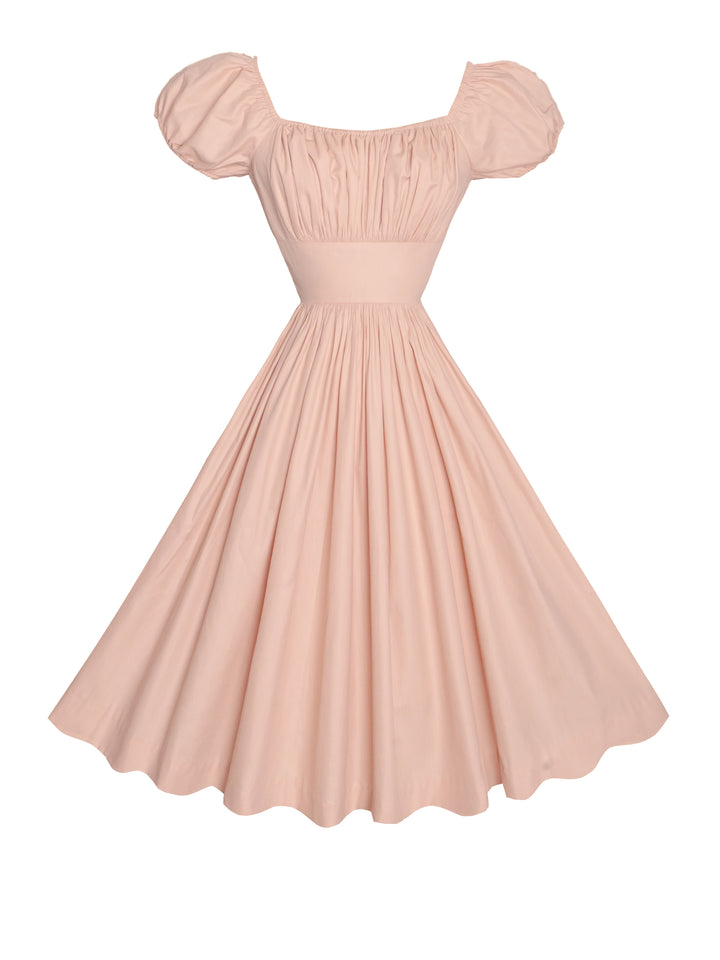 MTO - Loretta Dress in Dusty Pink Cotton