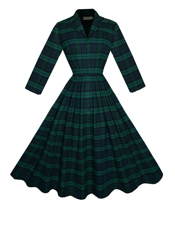 MTO - Natalie Dress in Green "You Plaid me at Hello"