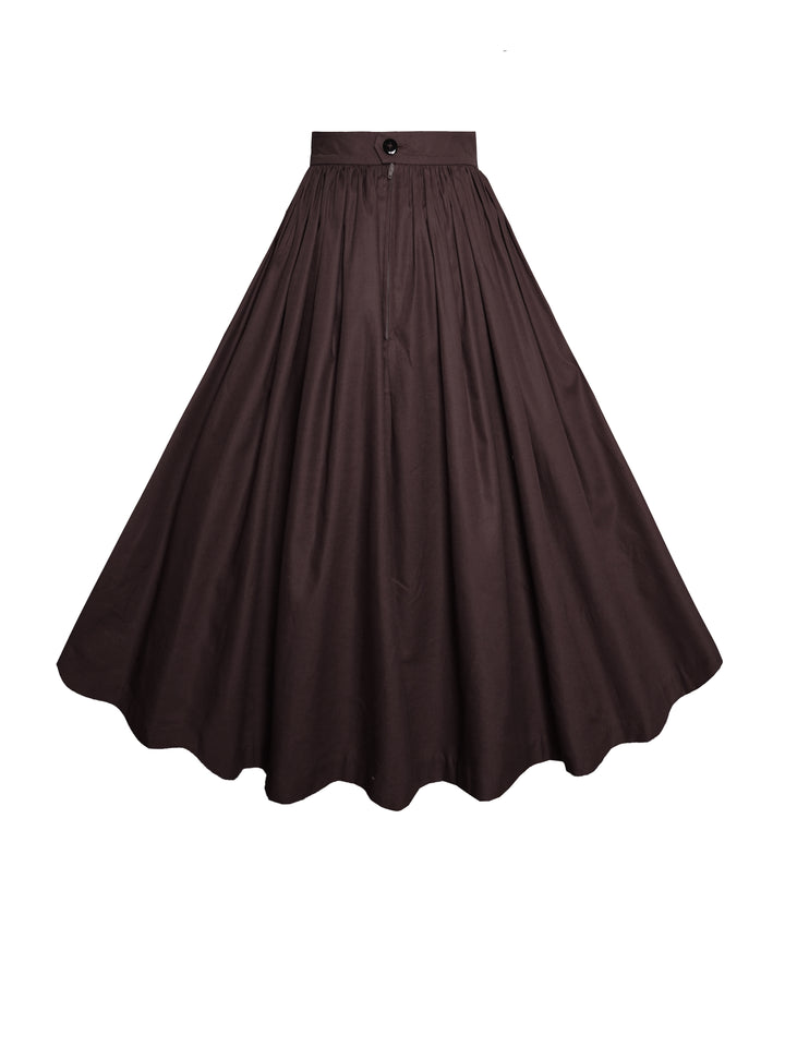 MTO - Lola Solid Cotton Skirt
