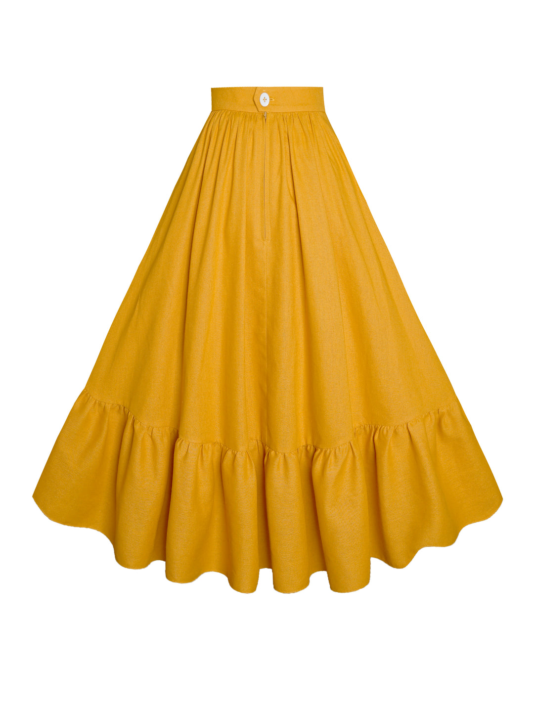 MTO - Rosita Skirt in Tuscany Yellow Linen