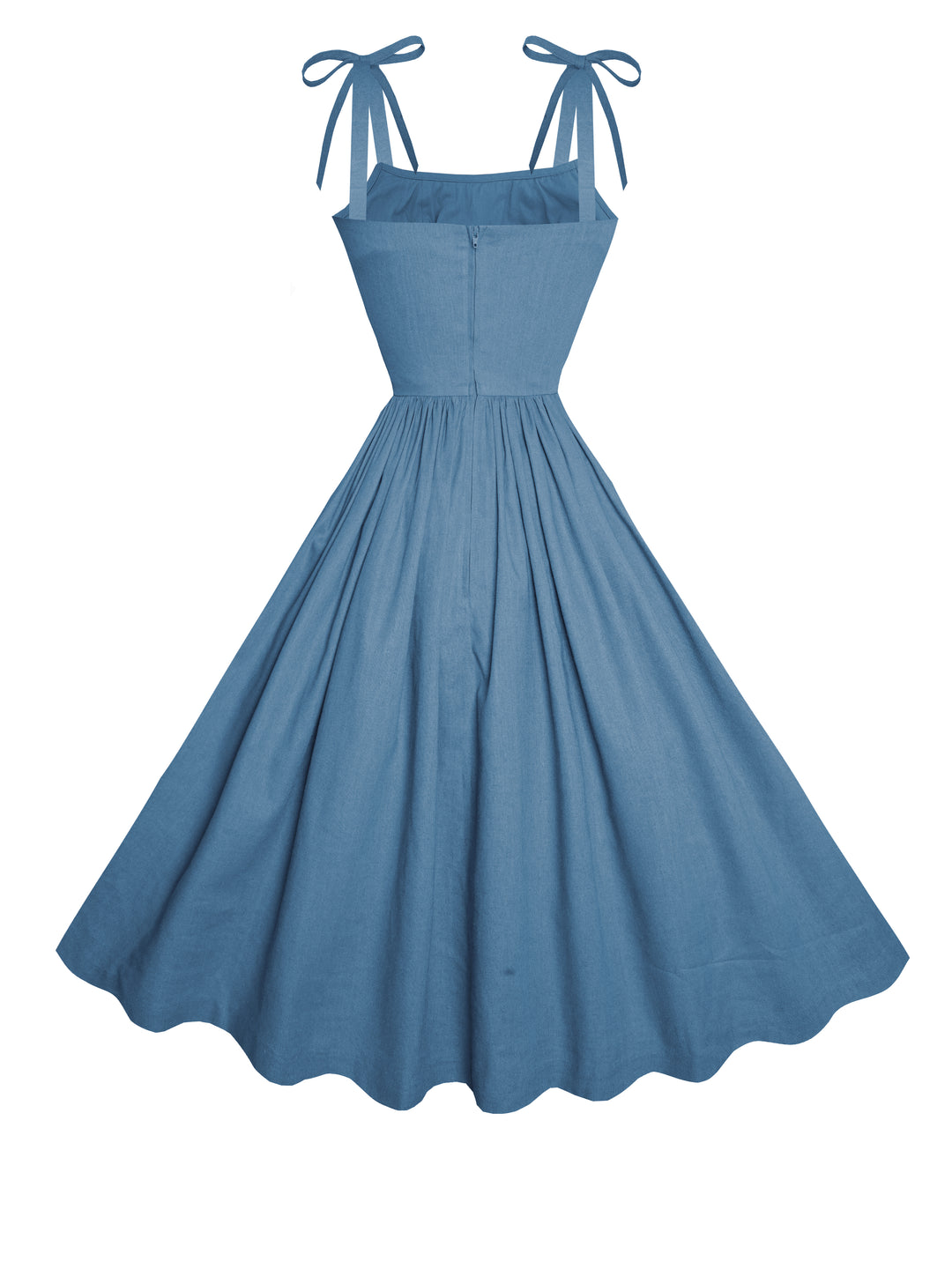 MTO - Kelly Dress in Carolina Blue Linen