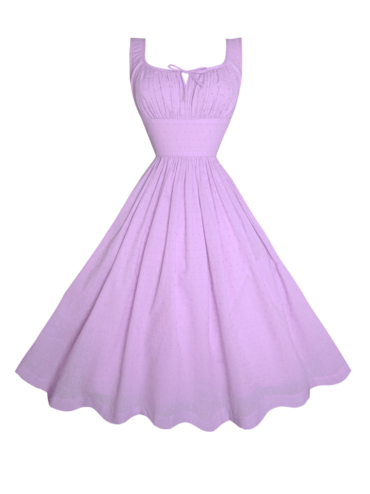 MTO - Michelle Dress Lavender "Dotted Swiss"