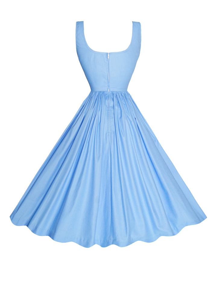 MTO - Michelle Dress Cinderella Blue Cotton