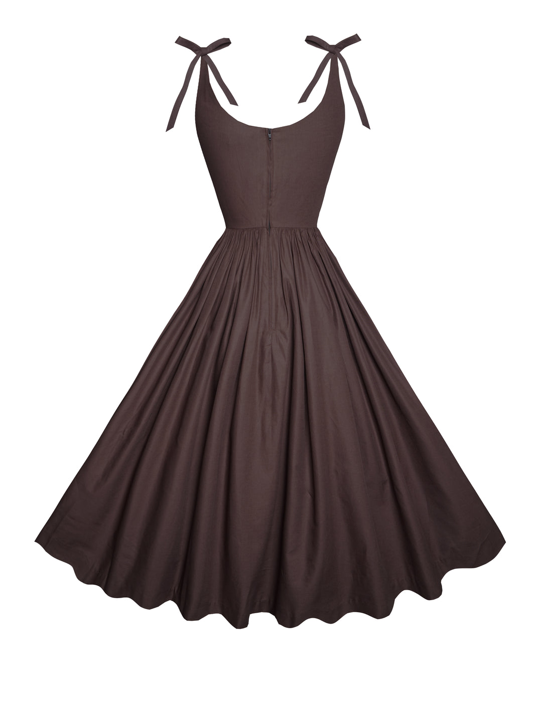 MTO - Birdie Dress in Hickory Brown Cotton