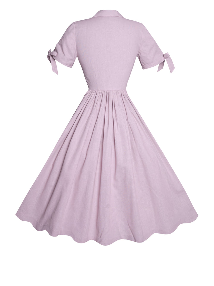 MTO - Trudie Dress in Lilac Purple Linen