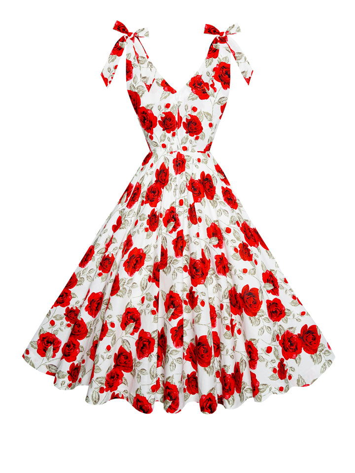 RTS - Size S - Daisy Dress "Si Senorita" White